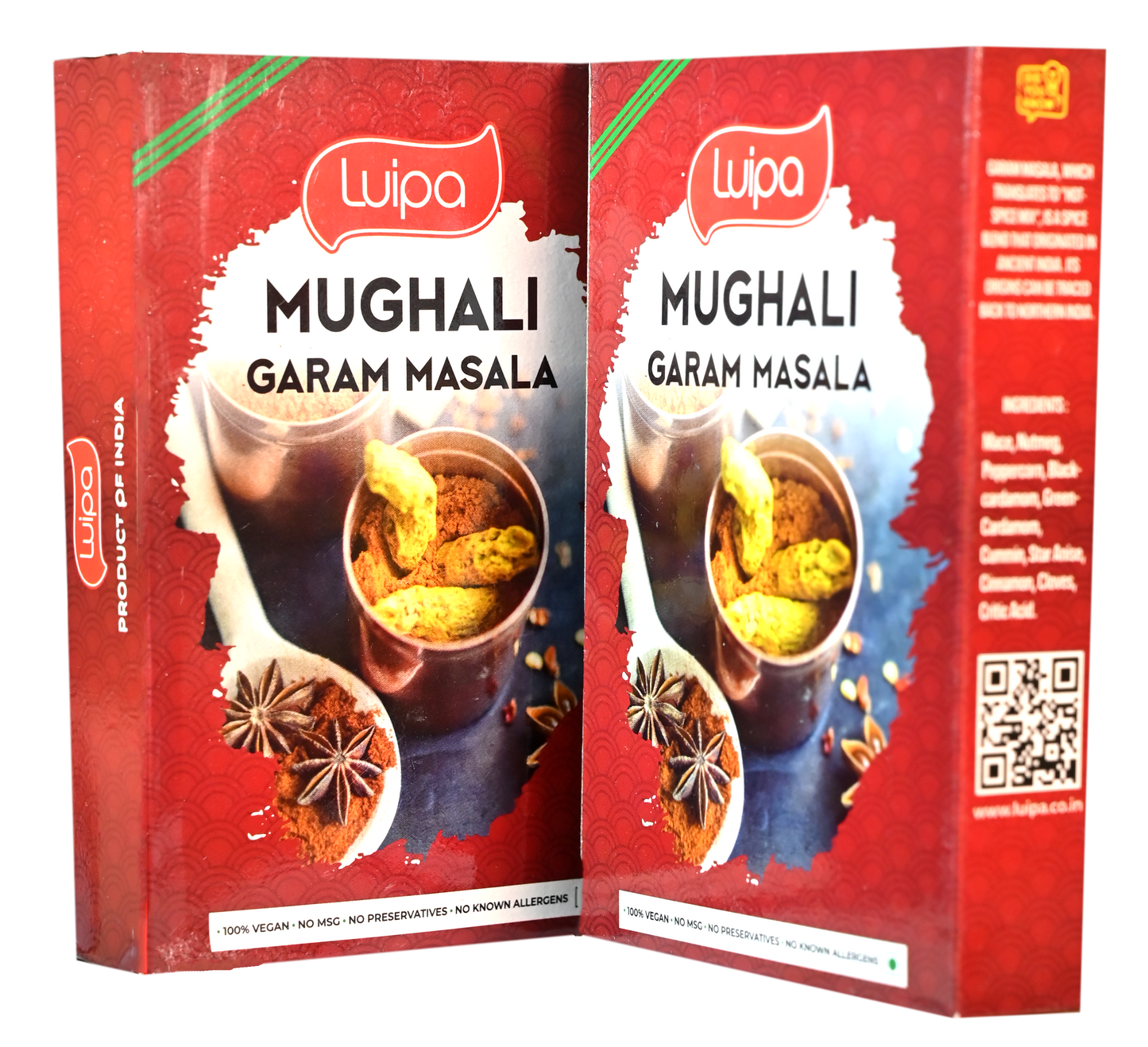 Luipa Mughlai Garam Masala, 100% Vegan, No MSG, No Preservatives, No Known Allergens 50g