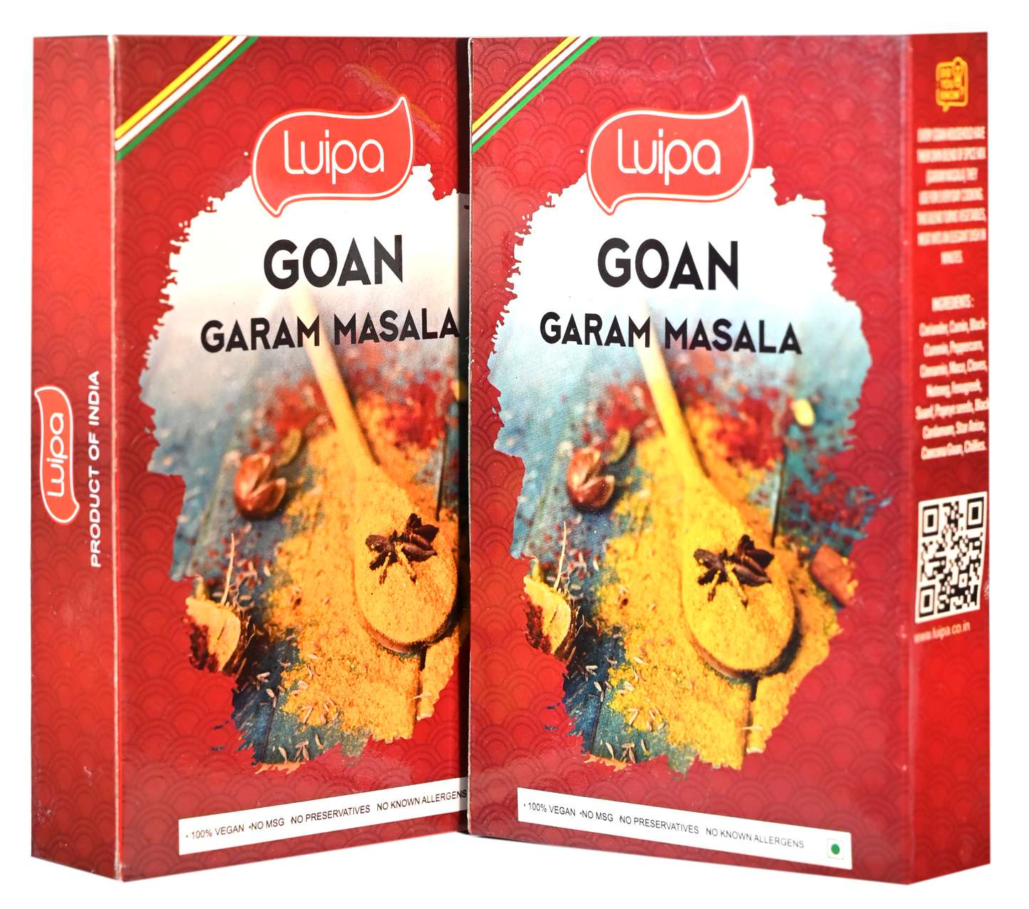 Luipa Goan Garam Masala, 100% Vegan, No MSG, No Preservatives, No Known Allergens 50g