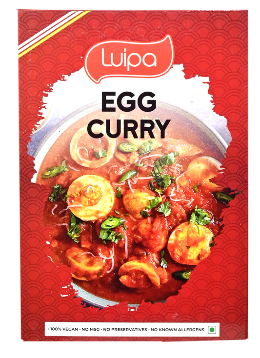 Luipa Egg Curry Masala, 100% Vegan, No MSG, No Preservatives, No Known Allergens 50g