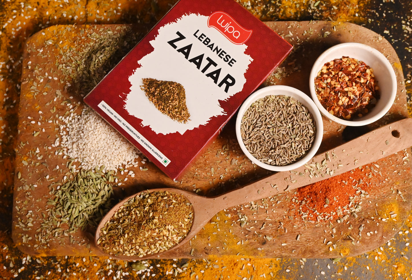 Luipa Lebanese Za'atar Powder Traditional Middle Eastern Spice Blend, Za'atar Powder, Zaatar Seasoning,Mediterranean Zaatar Spice Mix Powder 50g